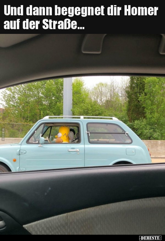 Und dann begegnet dir Homer auf der Straße... - Lustige Bilder | DEBESTE.de