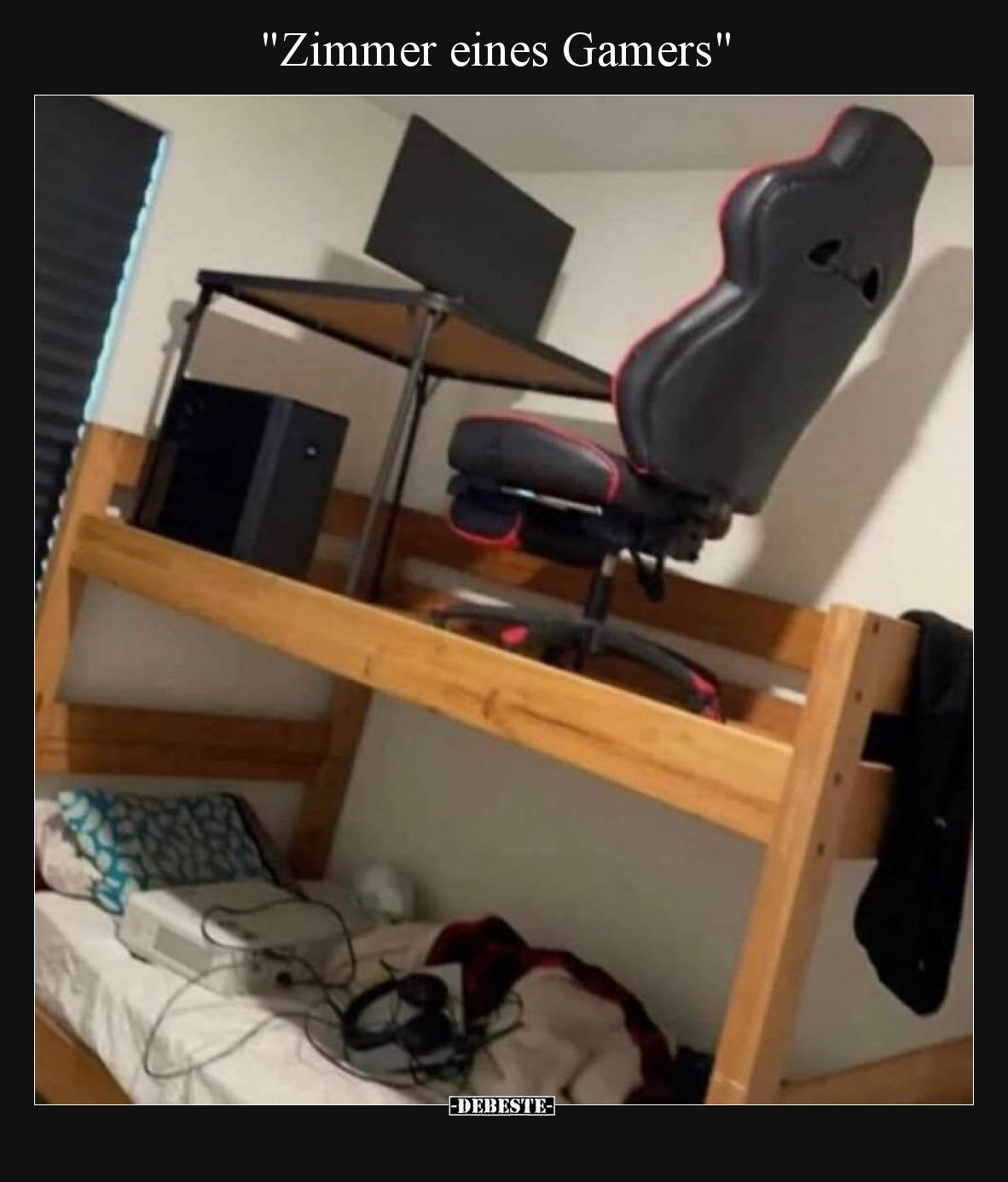 Zimmer eines Gamers