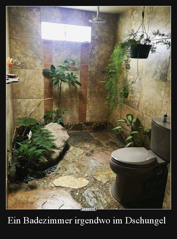 Ein Badezimmer irgendwo im Dschungel.. - Lustige Bilder | DEBESTE.de