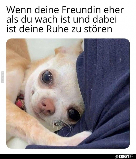 Wenn deine Freundin eher als du wach ist und dabei ist..