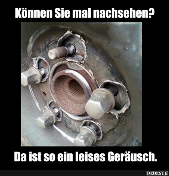 Können Sie mal nachsehen?