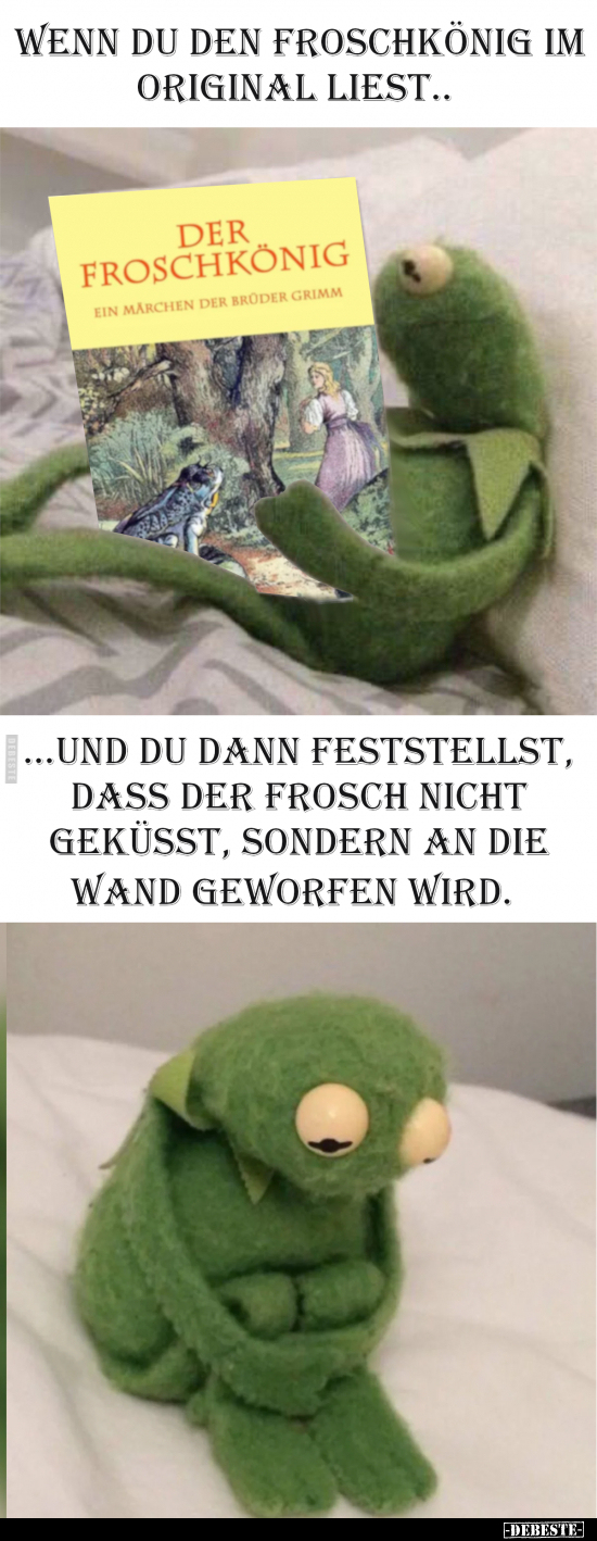 Wenn du den Froschkönig im original liest.. - Lustige Bilder | DEBESTE.de