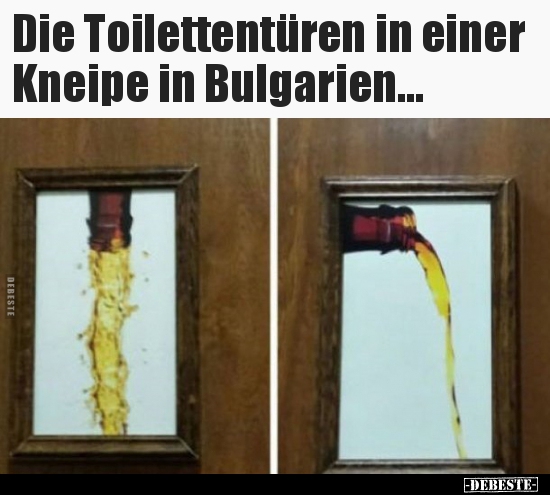 Die Toilettentüren in einer Kneipe in Bulgarien... - Lustige Bilder | DEBESTE.de
