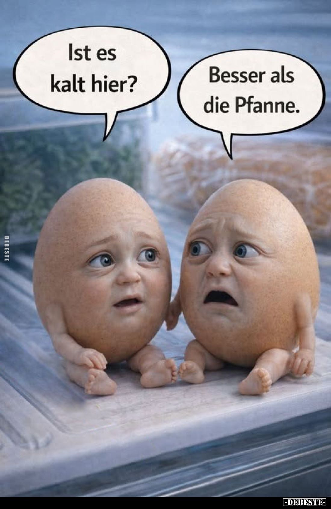 Ist es kalt hier? Besser als die Pfanne.. - Lustige Bilder | DEBESTE.de