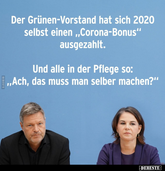 Der Grünen-Vorstand hat sich 2020 selbst einen.. - Lustige Bilder | DEBESTE.de