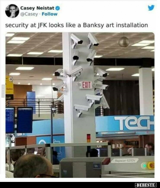 Security at JFK looks like a Banksy art installation.. - Lustige Bilder | DEBESTE.de