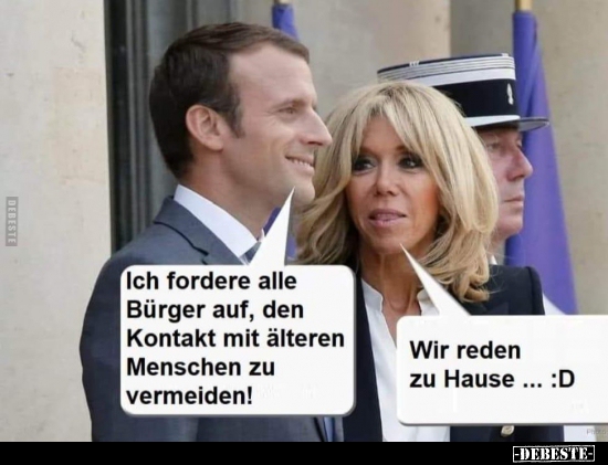 Ich fordere alle Bürger auf, den Kontakt mit älteren..