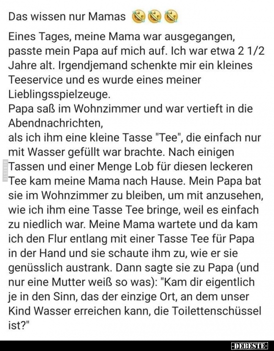 Das wissen nur Mamas...