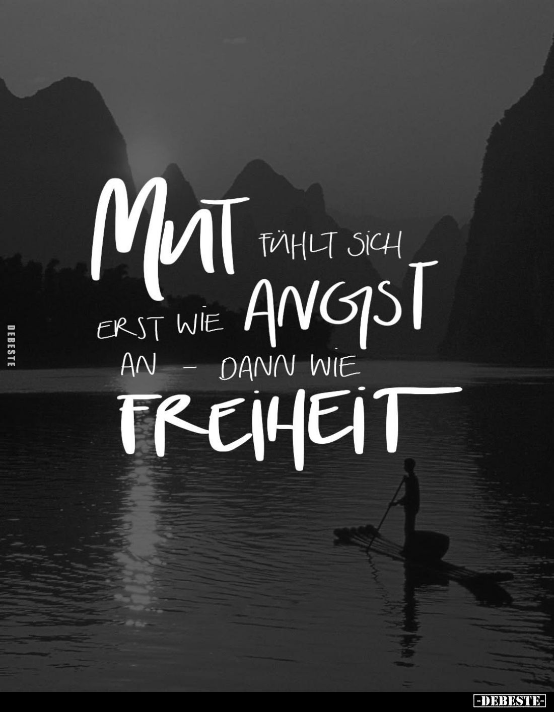 Mut fühlt sich erst wie Angst an - dann wie Freiheit