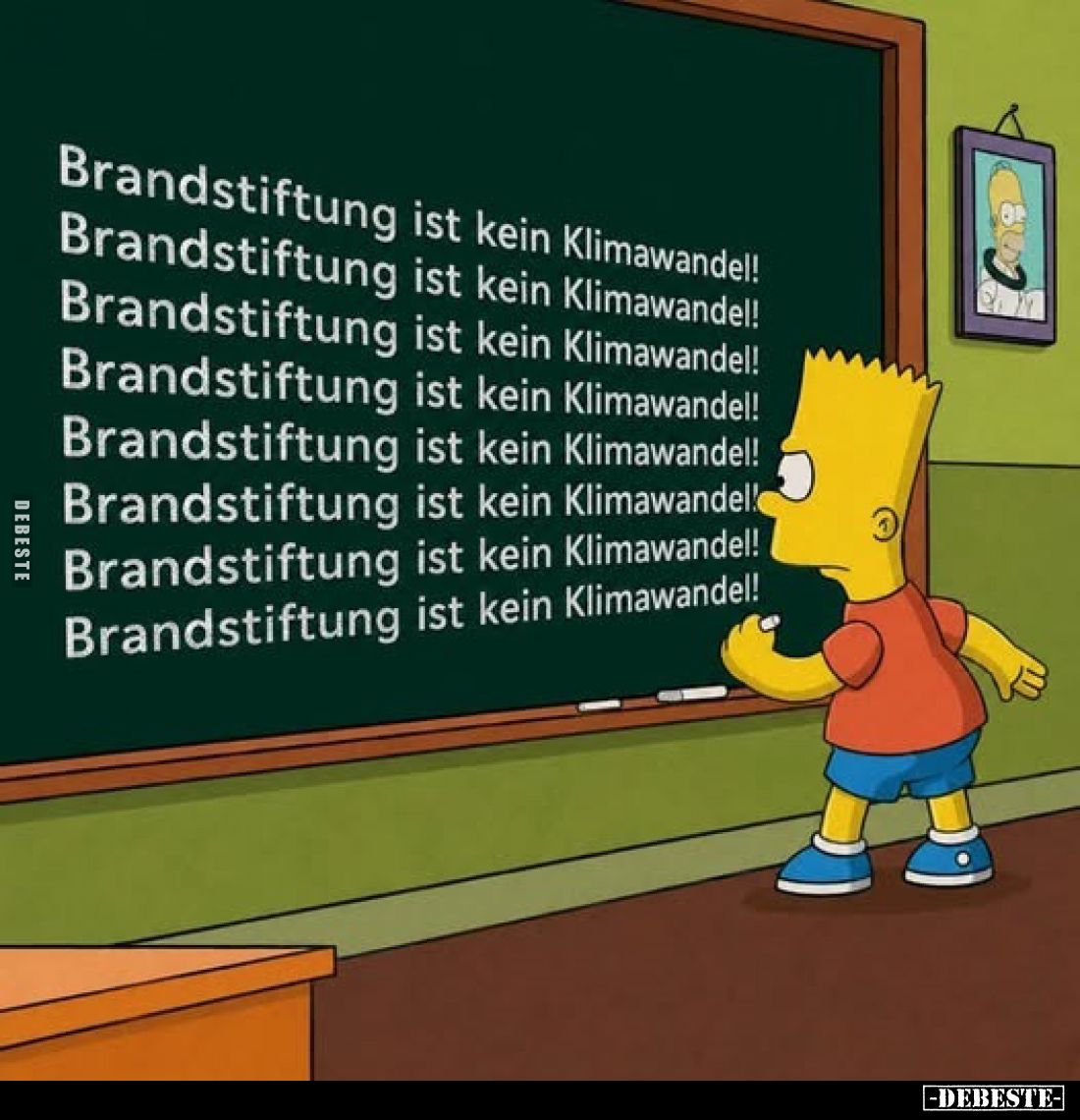 Brandstiftung ist kein Klimawandel!
Brandstiftung ist kein Klimawandel!
Brandstiftung ist kein Klimawandel!
Brandstiftung ...