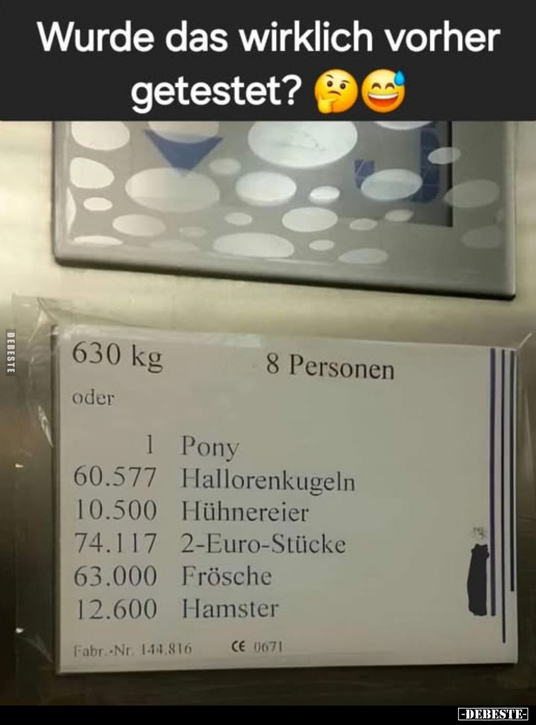 Wurde das wirklich vorher getestet?
