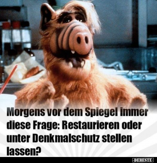 Morgens, Spiegel, Vor Dem Spiegel