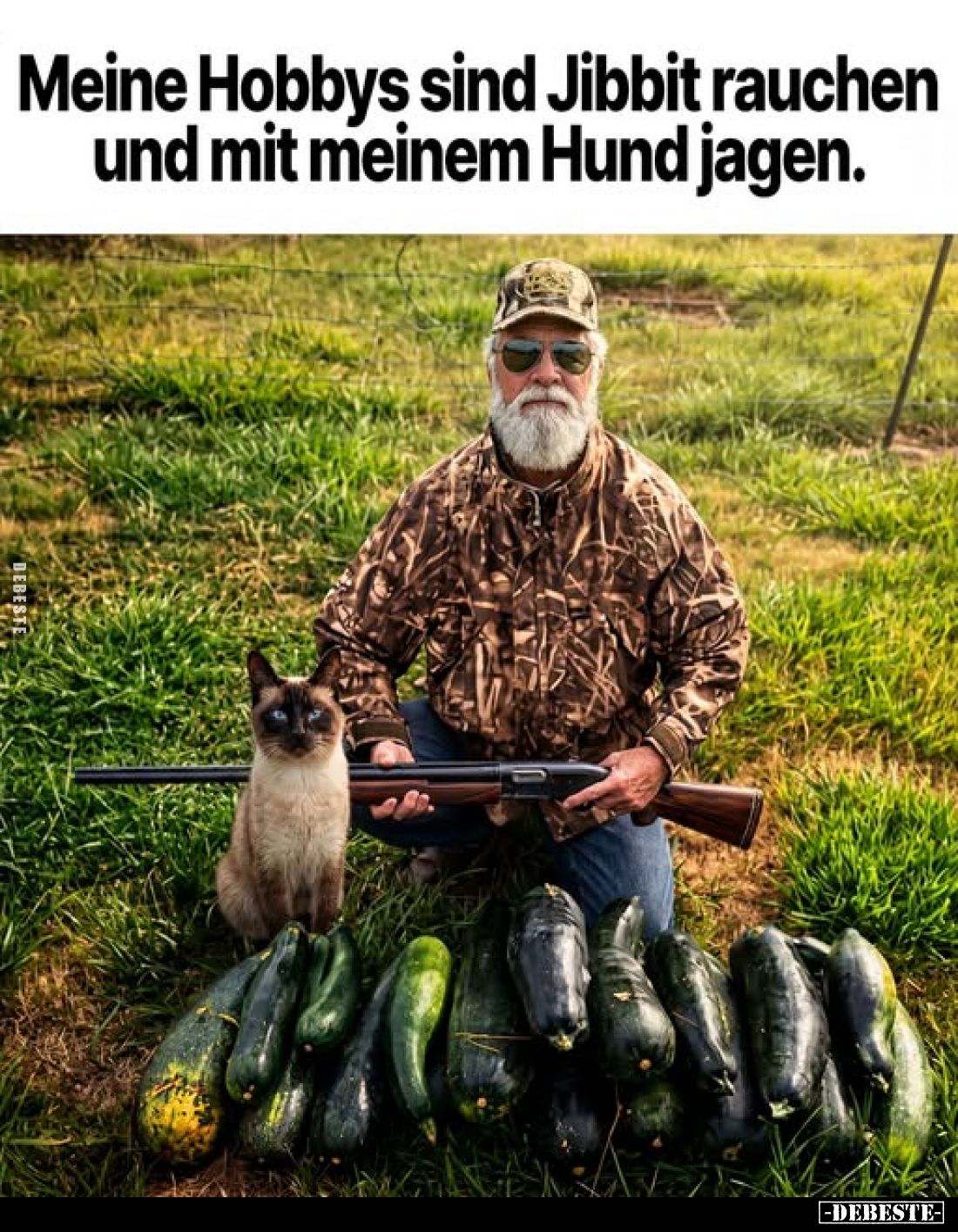 Meine Hobbys sind Jibbit rauchen und mit meinem Hund jagen.