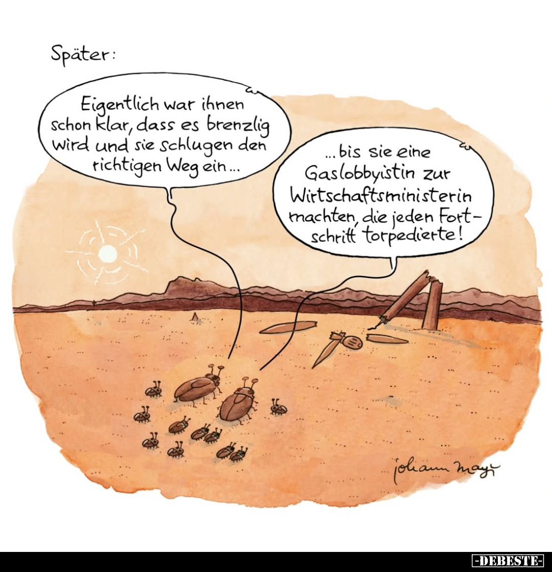 Später: Eigentlich war ihnen schon klar, dass es brenzlig.. - Lustige Bilder | DEBESTE.de