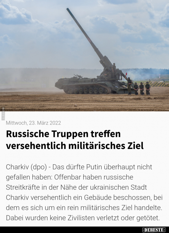Russische Truppen treffen versehentlich militärisches.. - Lustige Bilder | DEBESTE.de