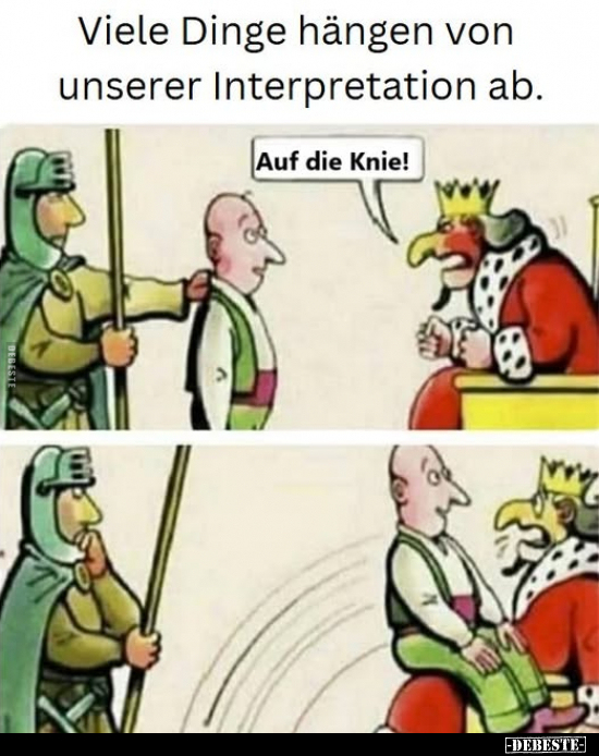 Viele Dinge hängen von unserer Interpretation ab.. - Lustige Bilder | DEBESTE.de