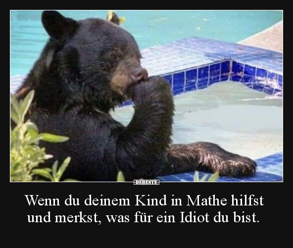 Wenn du deinem Kind in Mathe hilfst und merkst, was für.. - Lustige Bilder | DEBESTE.de