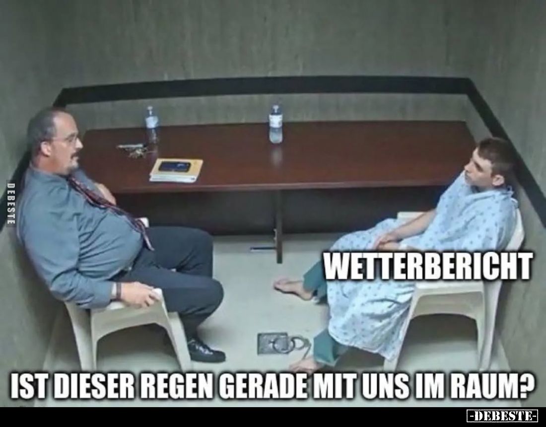 Ist dieser Regen gerade mit uns im Raum?