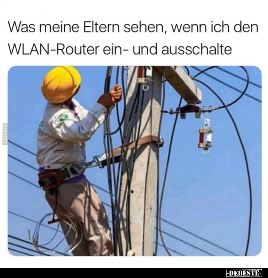 Was meine Eltern sehen, wenn ich den WLAN-Router.. - Lustige Bilder | DEBESTE.de