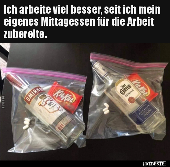 Ich arbeite viel besser, seit ich mein eigenes Mittagessen.. - Lustige Bilder | DEBESTE.de