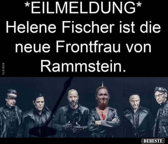 *EILMELDUNG* Helene Fischer ist die neue Frontfrau von.. - Lustige Bilder | DEBESTE.de