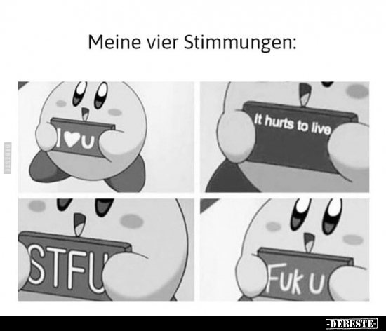 Meine vier Stimmungen...