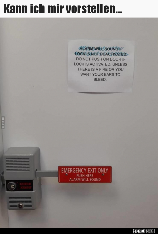 Kann ich mir vorstellen...