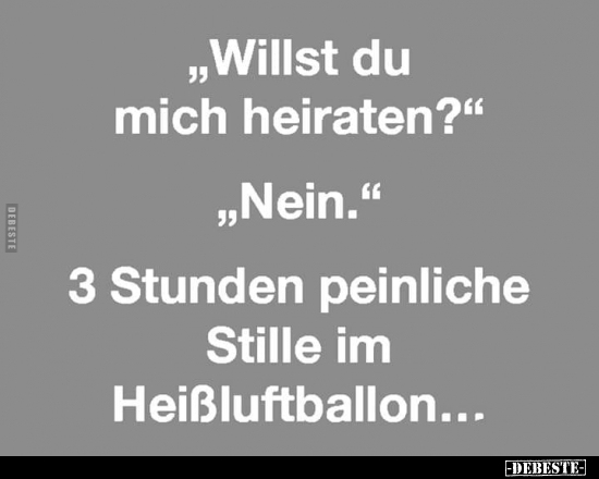 "Willst du mich heiraten?" - Lustige Bilder | DEBESTE.de