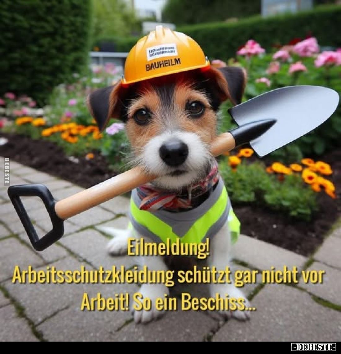 Einmeldung... Arbeitsschutzkleidung schützt gar nicht vor Arbeit! So ein Beschiss...