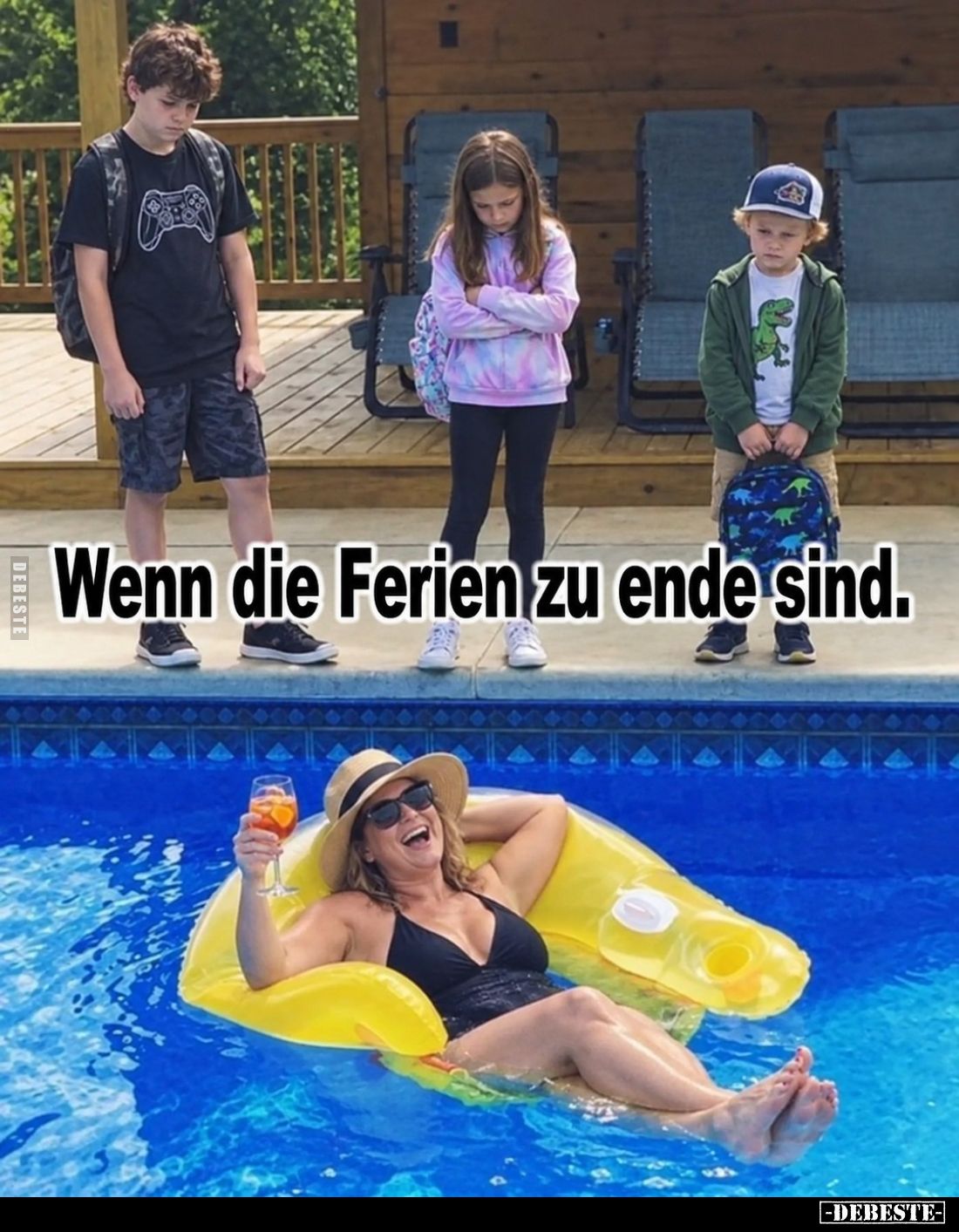 Wenn die Ferien zu ende sind.