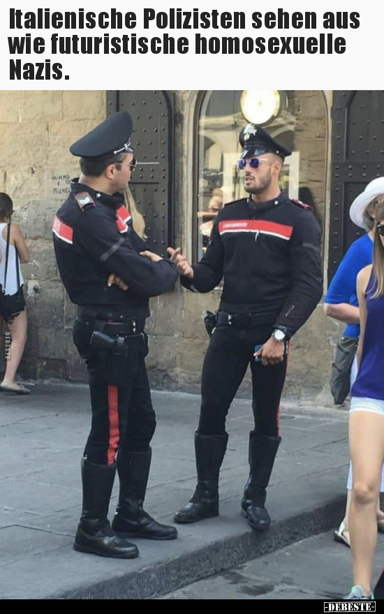 Italienische Polizisten sehen aus wie futuristische.. - Lustige Bilder | DEBESTE.de