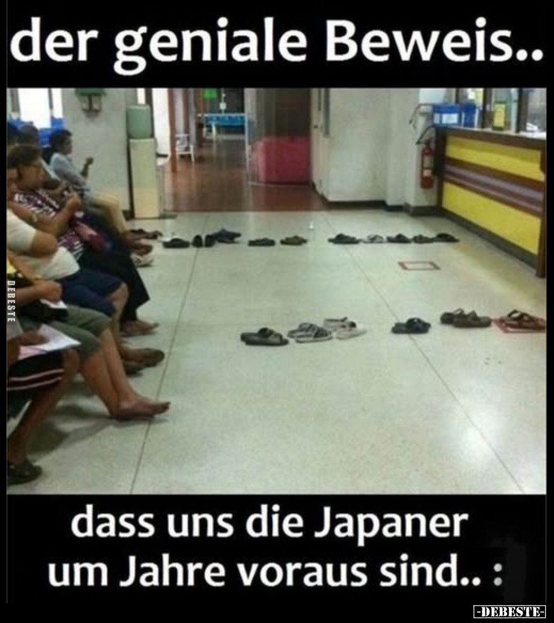 Der geniale Beweis..
dass uns die Japaner um Jahre voraus sind..: