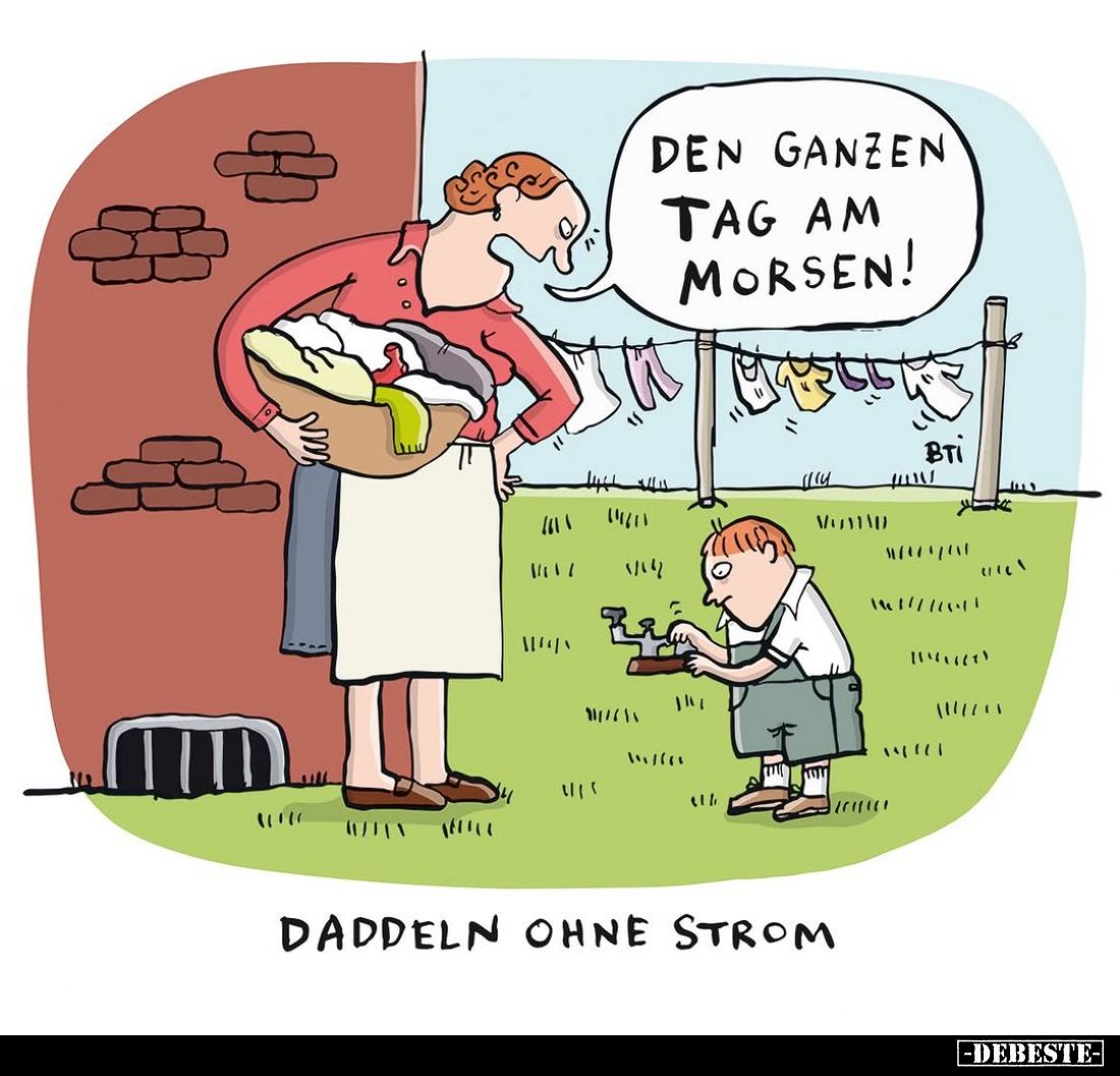 Daddeln ohne Strom. - Den ganzen Tag am Morsen!