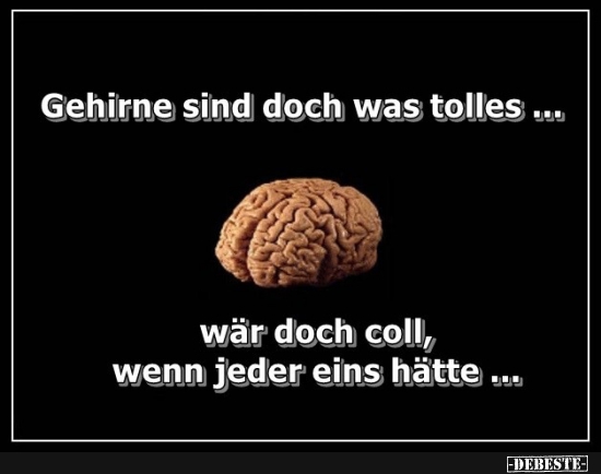 Gehirne sind doch was tolles... - Lustige Bilder | DEBESTE.de