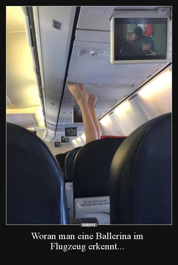Woran man eine Ballerina im Flugzeug erkennt... - Lustige Bilder | DEBESTE.de