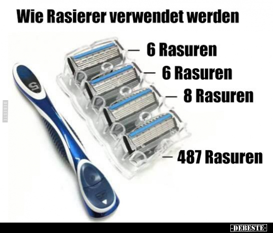 Wie Rasierer verwendet werden.. - Lustige Bilder | DEBESTE.de