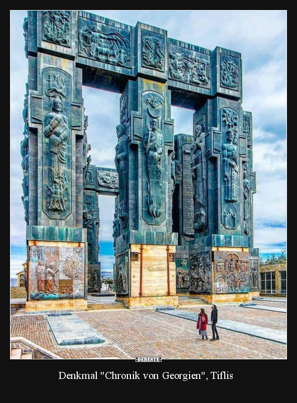 Denkmal "Chronik von Georgien", Tiflis.. - Lustige Bilder | DEBESTE.de
