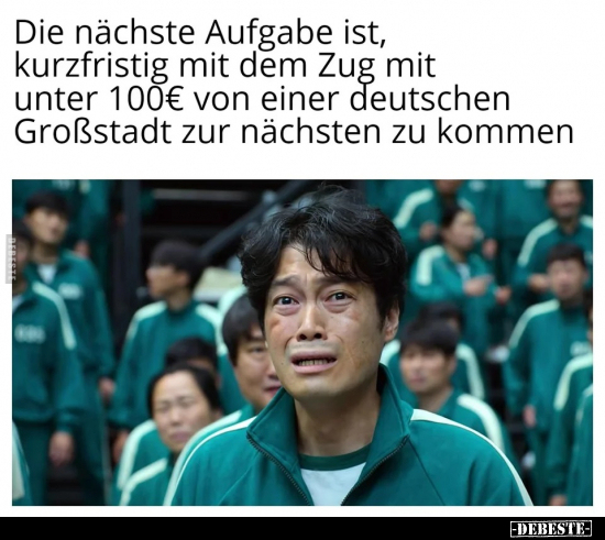 Die nächste Aufgabe ist, kurzfristig mit dem Zug mit unter 100€ von einer deutschen Großstadt zur nächsten zu kommen