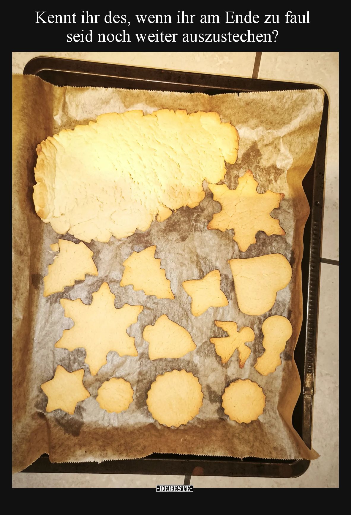 Kennt ihr des, wenn ihr am Ende zu faul seid noch weiter auszustechen?