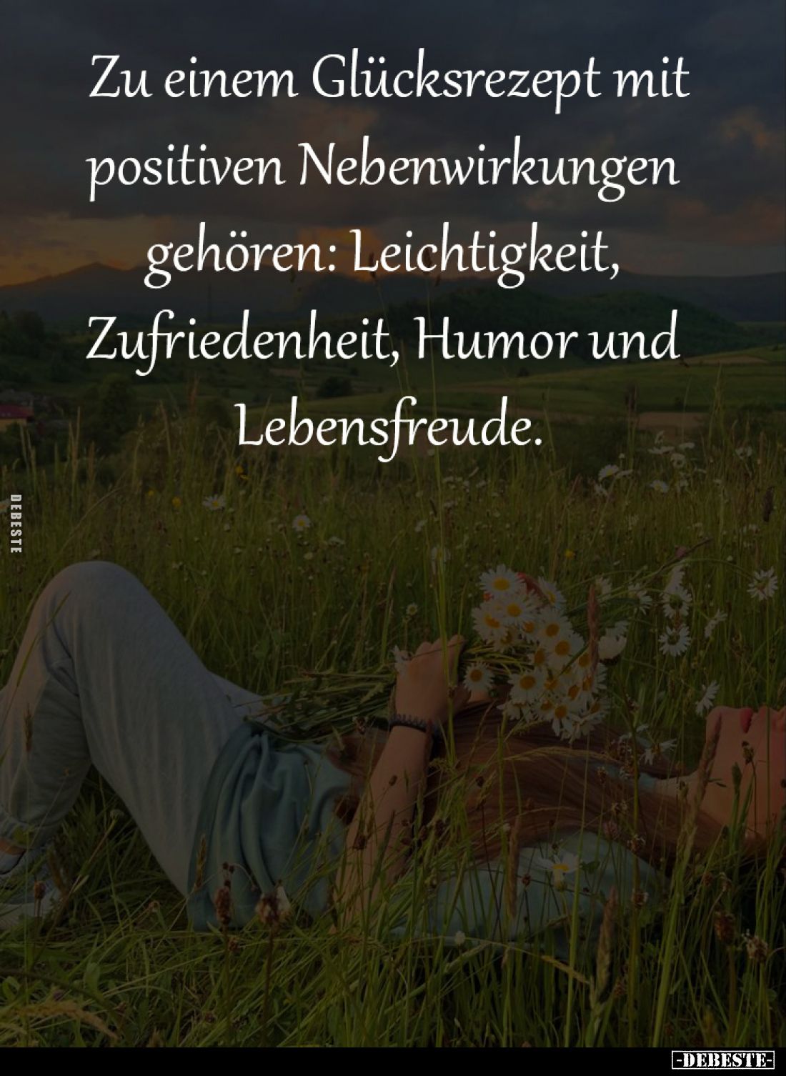 Zu einem Glücksrezept mit positiven Nebenwirkungen.. - Lustige Bilder | DEBESTE.de
