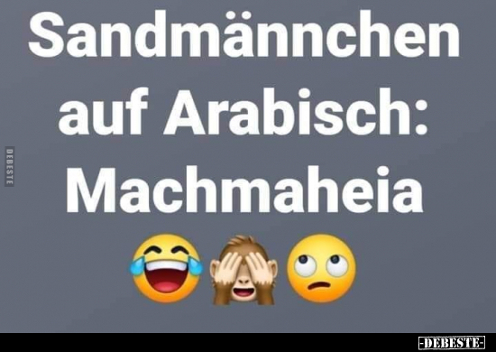 Sandmännchen auf Arabisch..