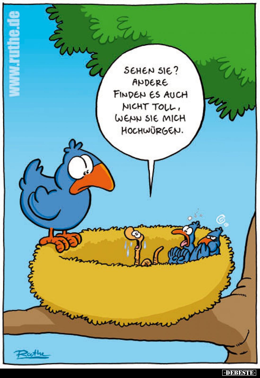 Sehen sie? Andere finden es auch nicht toll、 Wenn sie mich hochwürgen.