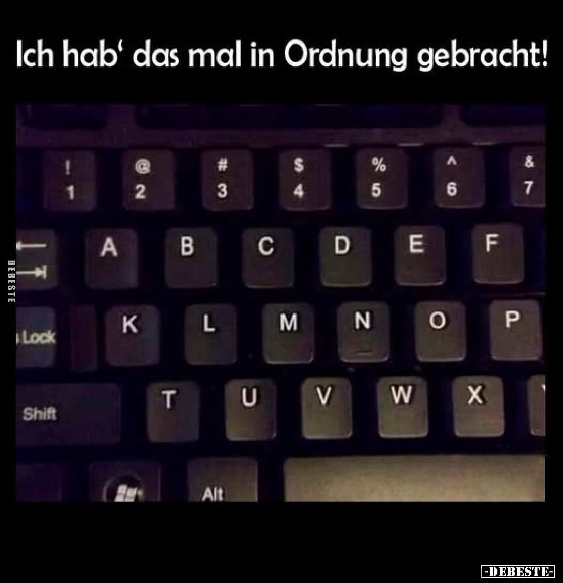 Ich hab' das mal in Ordnung gebracht!