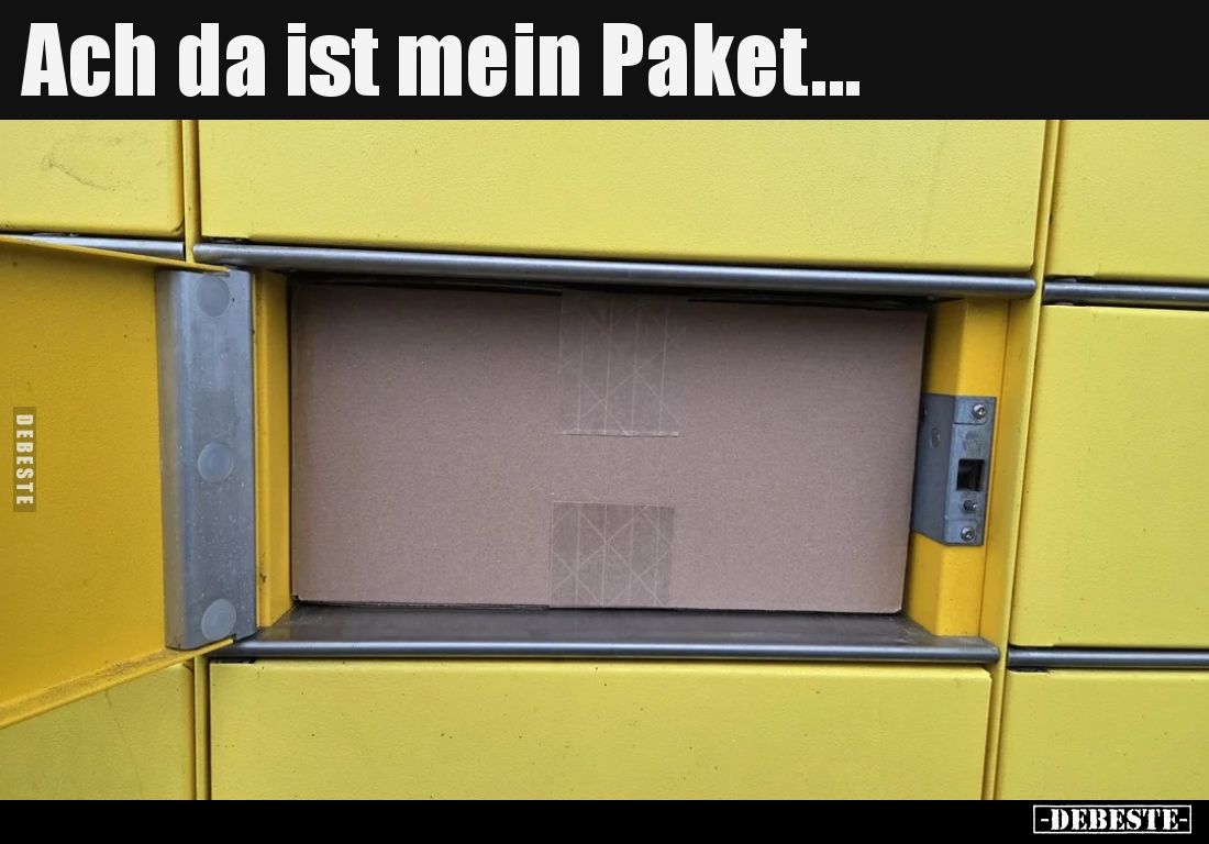Ach da ist mein Paket