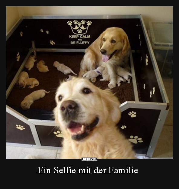 Ein Selfie mit der Familie..