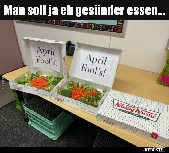 Man soll ja eh gesünder essen...