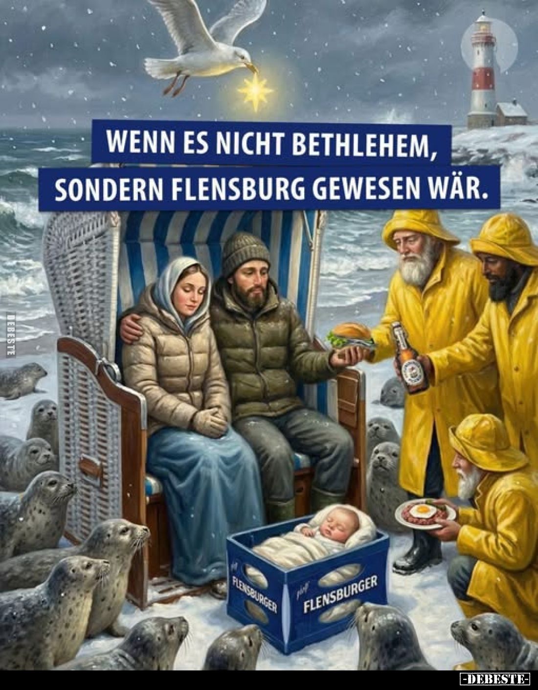 Wenn es nicht Bethlehem, sondern Flensburg gewesen wär.. - Lustige Bilder | DEBESTE.de