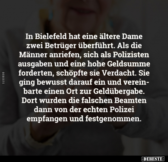 In Bielefeld hat eine ältere Dame.. - Lustige Bilder | DEBESTE.de