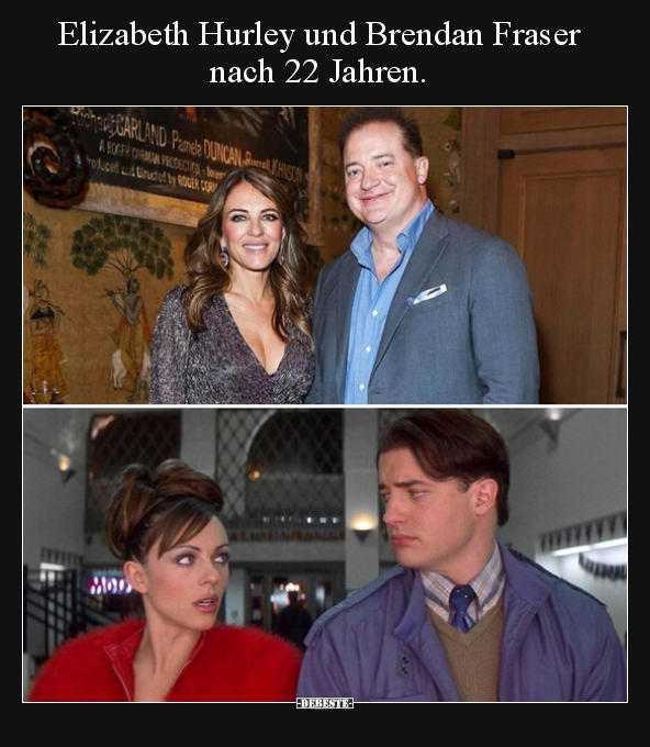 Elizabeth Hurley und Brendan Fraser nach 22 Jahren... - Lustige Bilder | DEBESTE.de