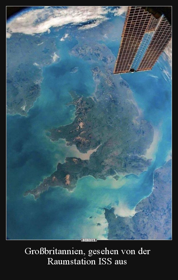 Großbritannien, gesehen von der Raumstation ISS aus.. - Lustige Bilder | DEBESTE.de